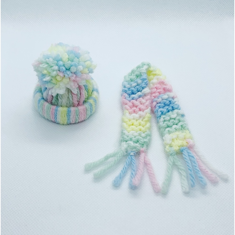 Beanie And Scarf Fits 6 Inch Doll Or Snowman Crafts
